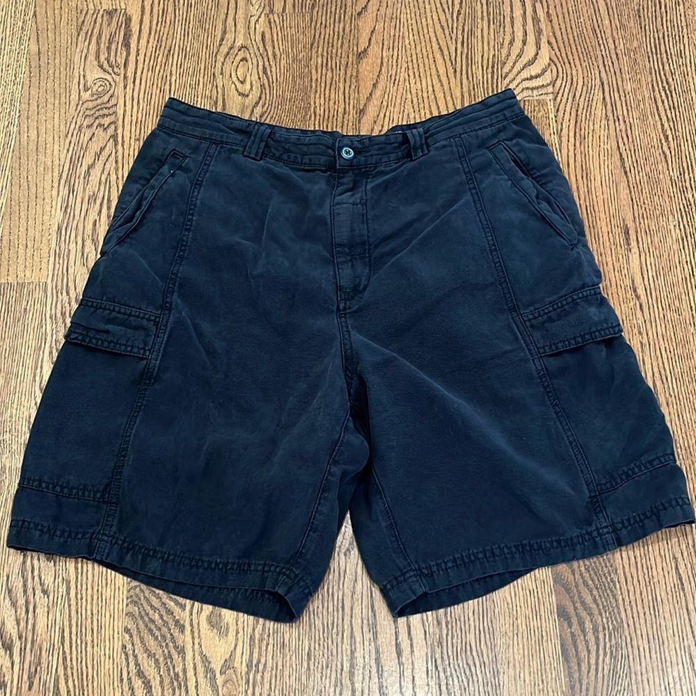 Tommy Bahama Relax cargo shorts. Mens waist 35 dark navy